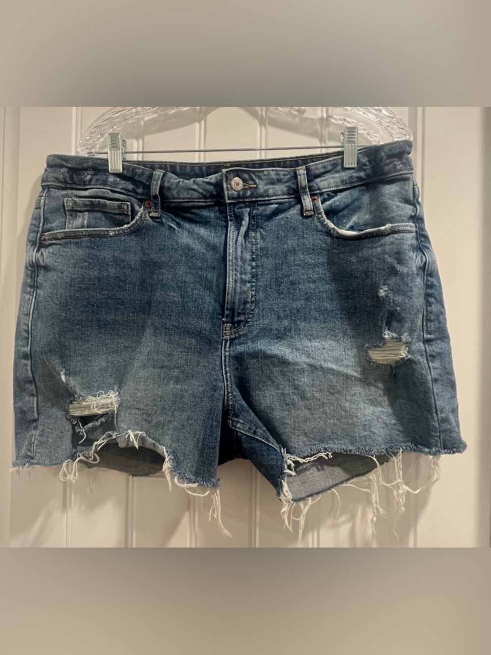 Old Navy Distressed Denim Cutoff Shorts - Blue